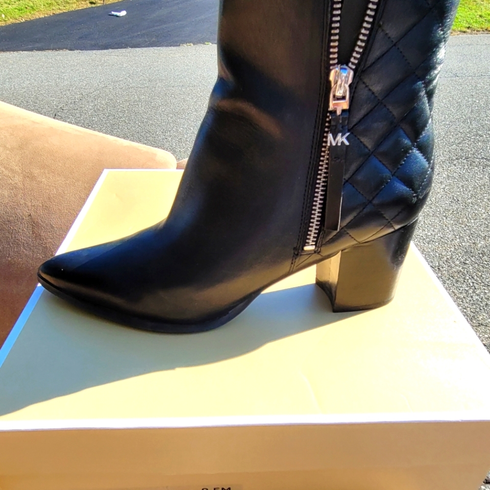 MK Leather Ankle Boots